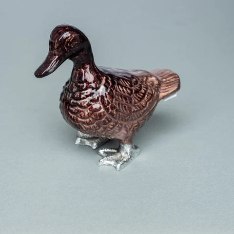 Duck Ornament - Brushed Brown