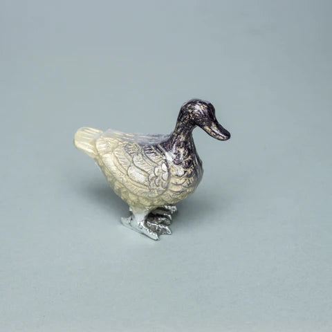 Duck Ornaments - Brushed Silver