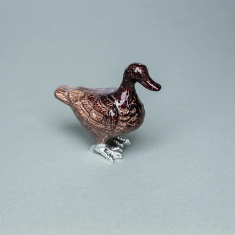 Duck Ornament - Brushed Brown