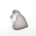 Heart Trinket Box - Brushed Silver