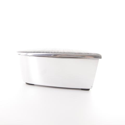 Heart Trinket Box - Brushed Silver