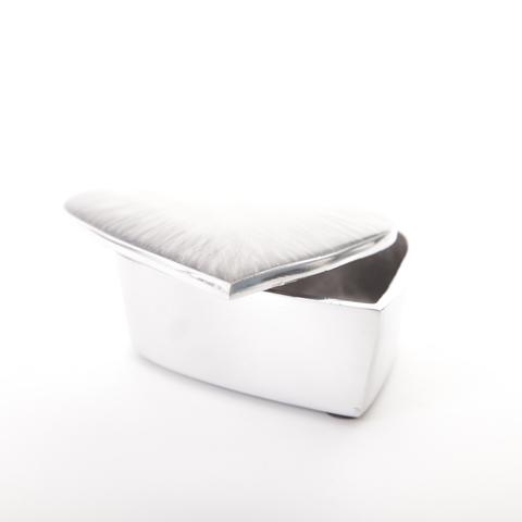 Heart Trinket Box - Brushed Silver