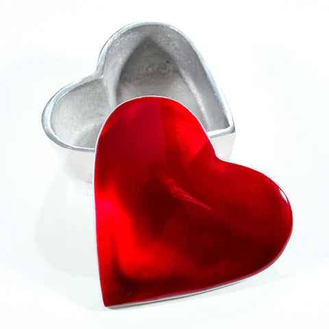 Heart Trinket Box - Red