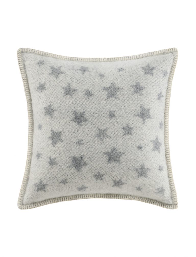 Grey Star Wool Cushion