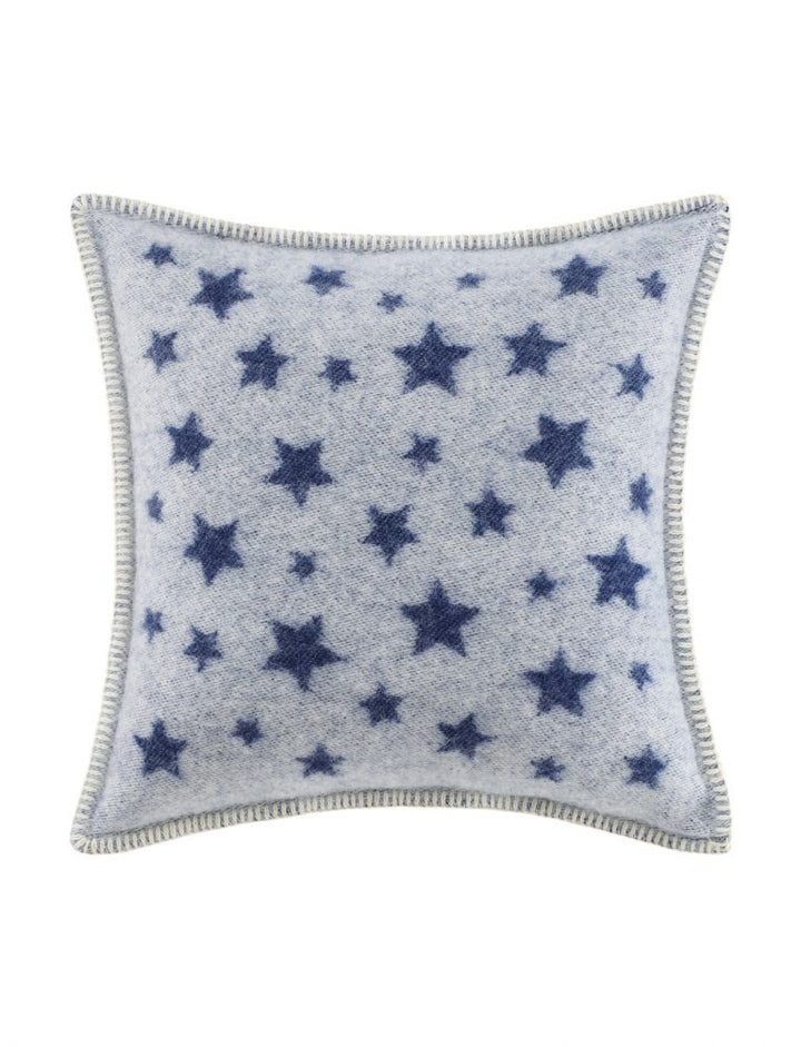 Blue Star Wool Cushion