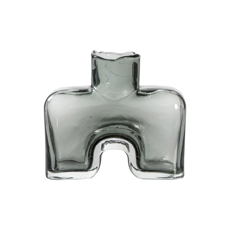 Grey Glass Vase