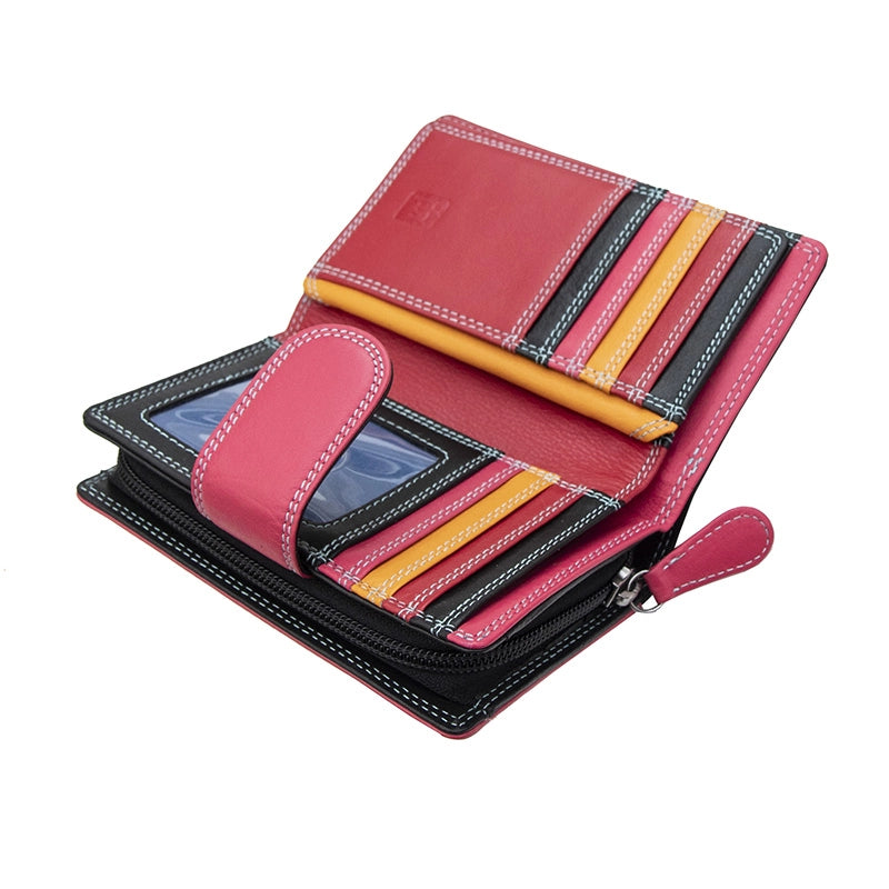 Soft Leather Colourful Bifold Purse - Primrose London