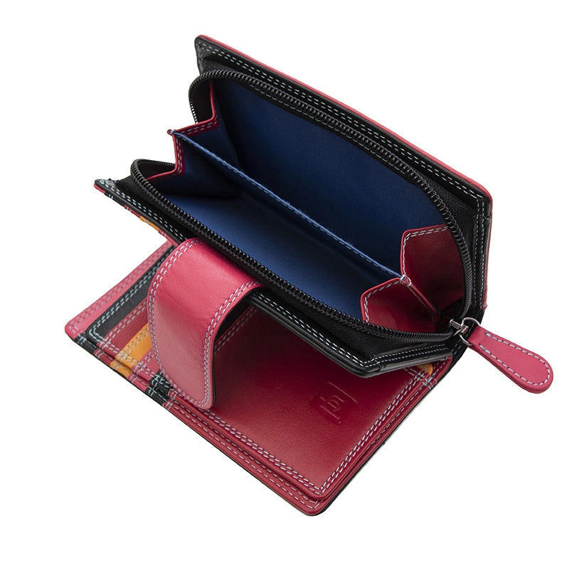 Soft Leather Colourful Bifold Purse - Primrose London