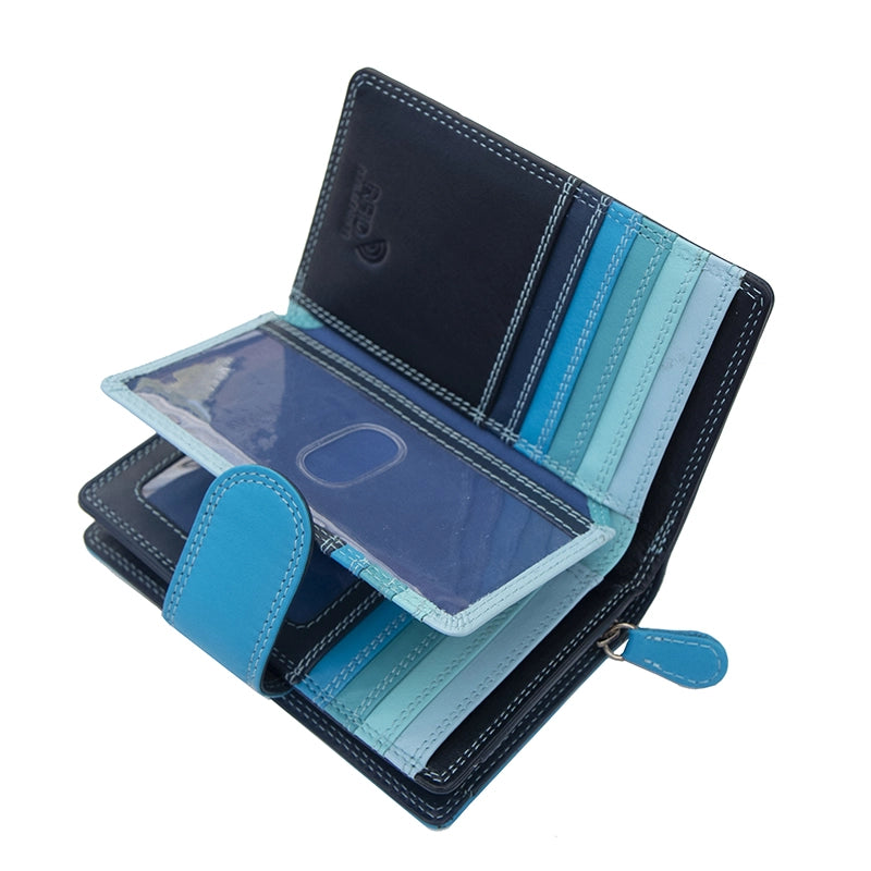 Soft Leather Colourful Bifold Purse - Primrose London