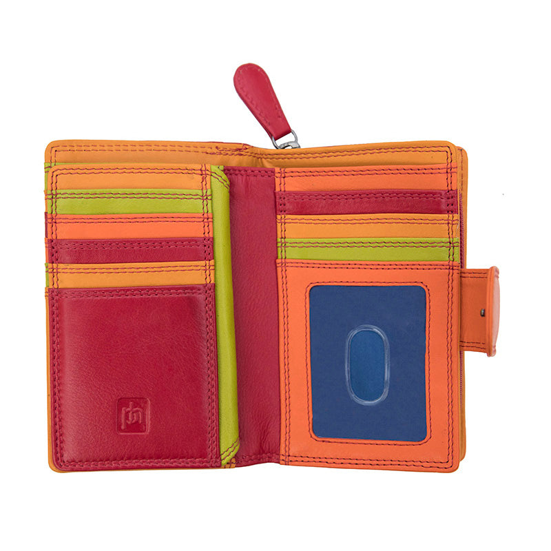 Soft Leather Colourful Bifold Purse - Primrose London