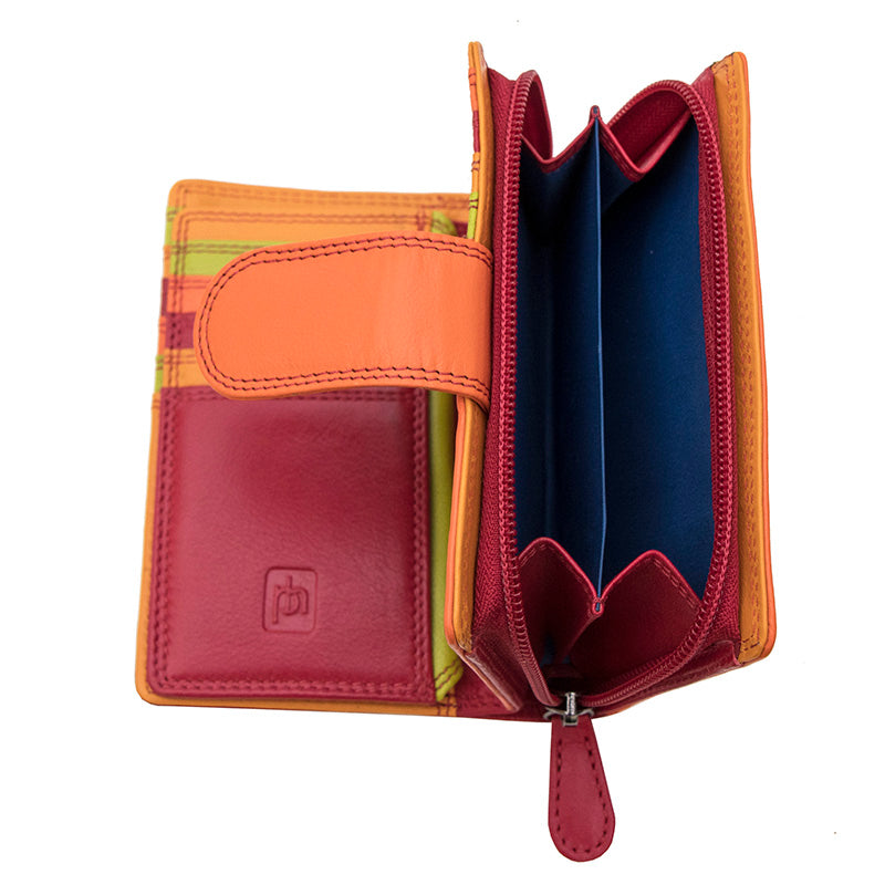Soft Leather Colourful Bifold Purse - Primrose London