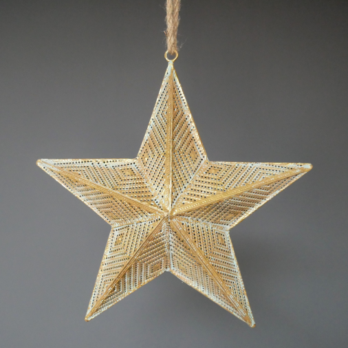 Medium Gold Star Decoration