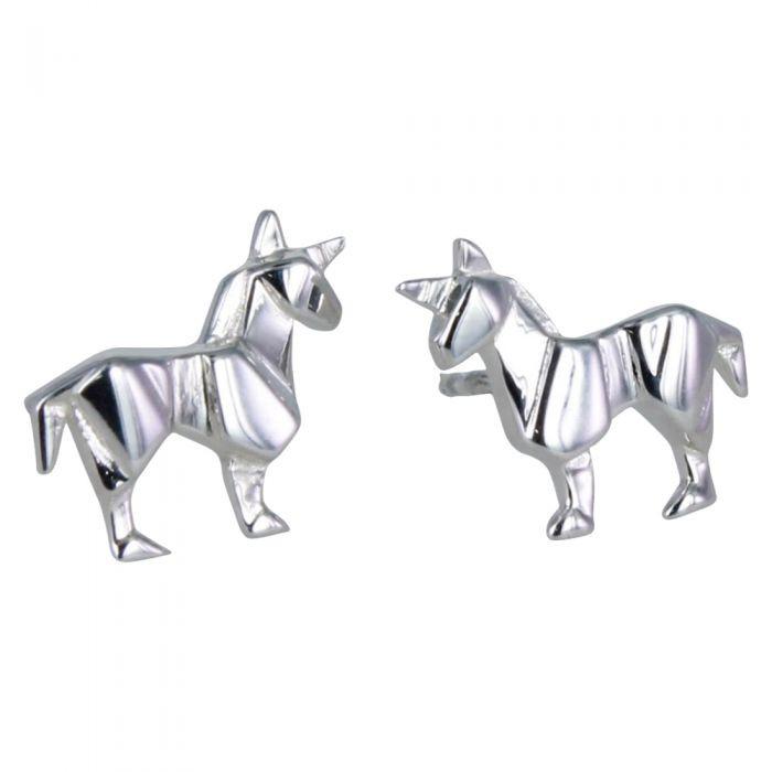 Origami Unicorn Earrings