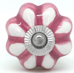 Petunia Pink Flower Knob