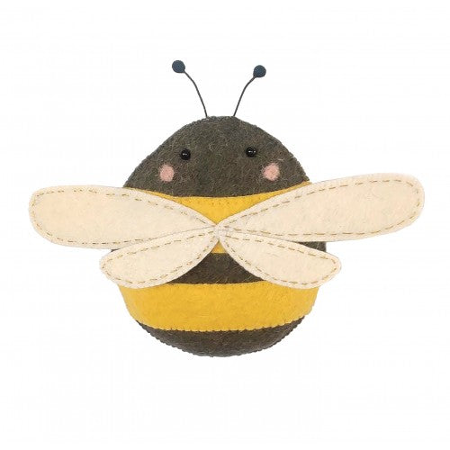 Mini Felt Bee Wall Ornament