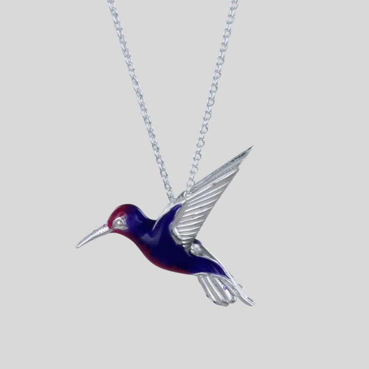 Pink Hummingbird Necklace