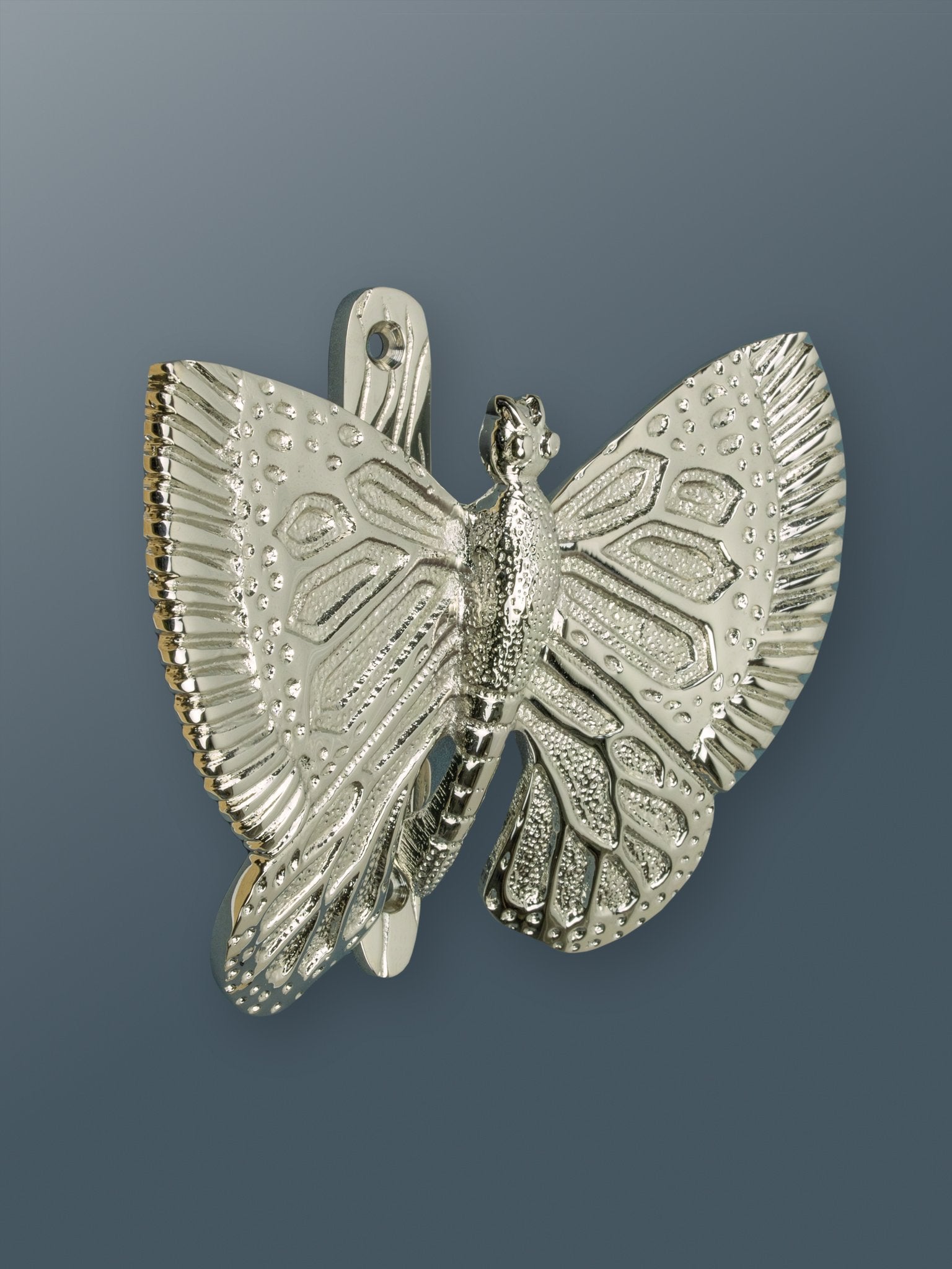 Butterfly Door Knocker - Nickel Finish