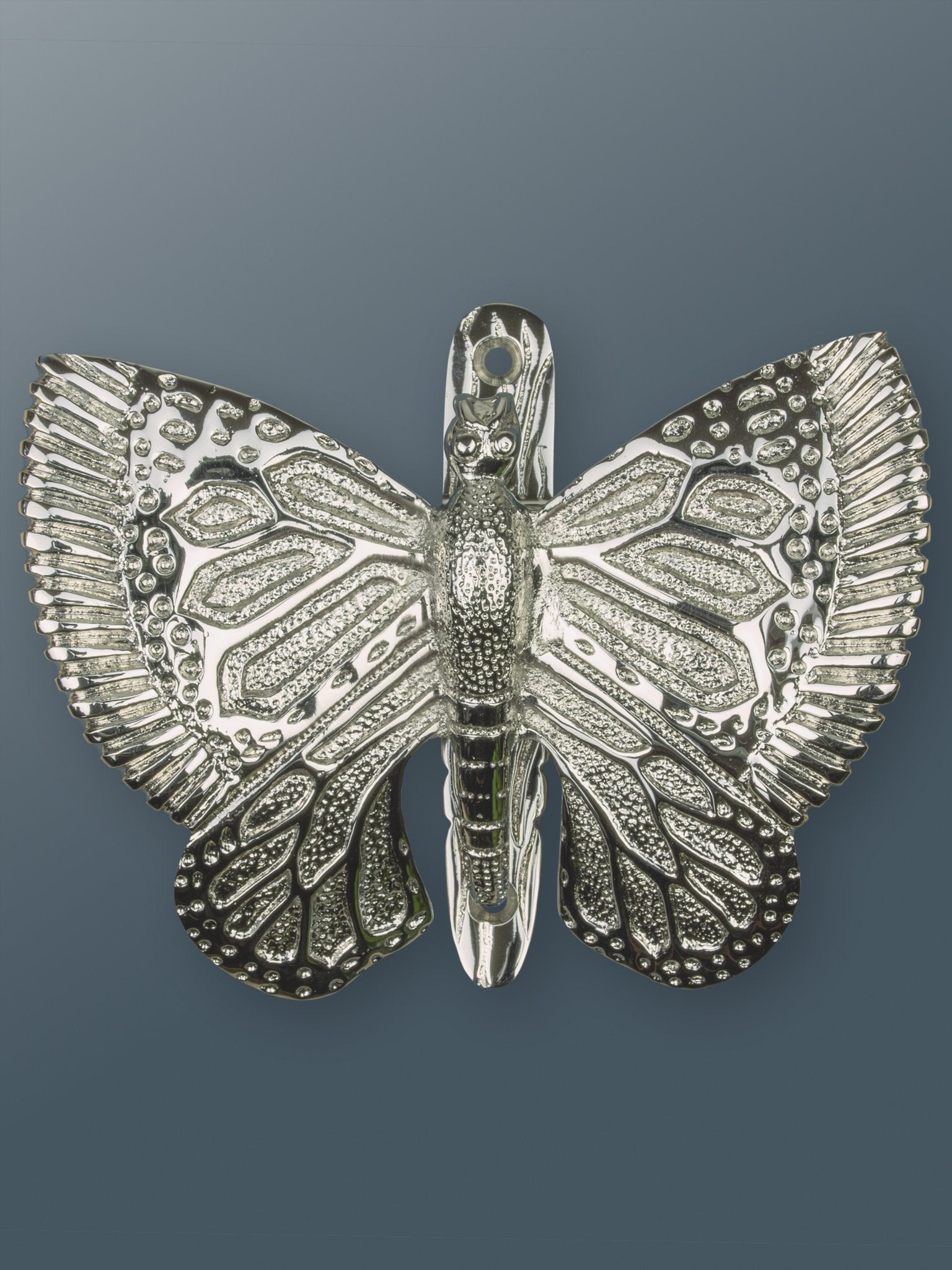 Butterfly Door Knocker - Nickel Finish