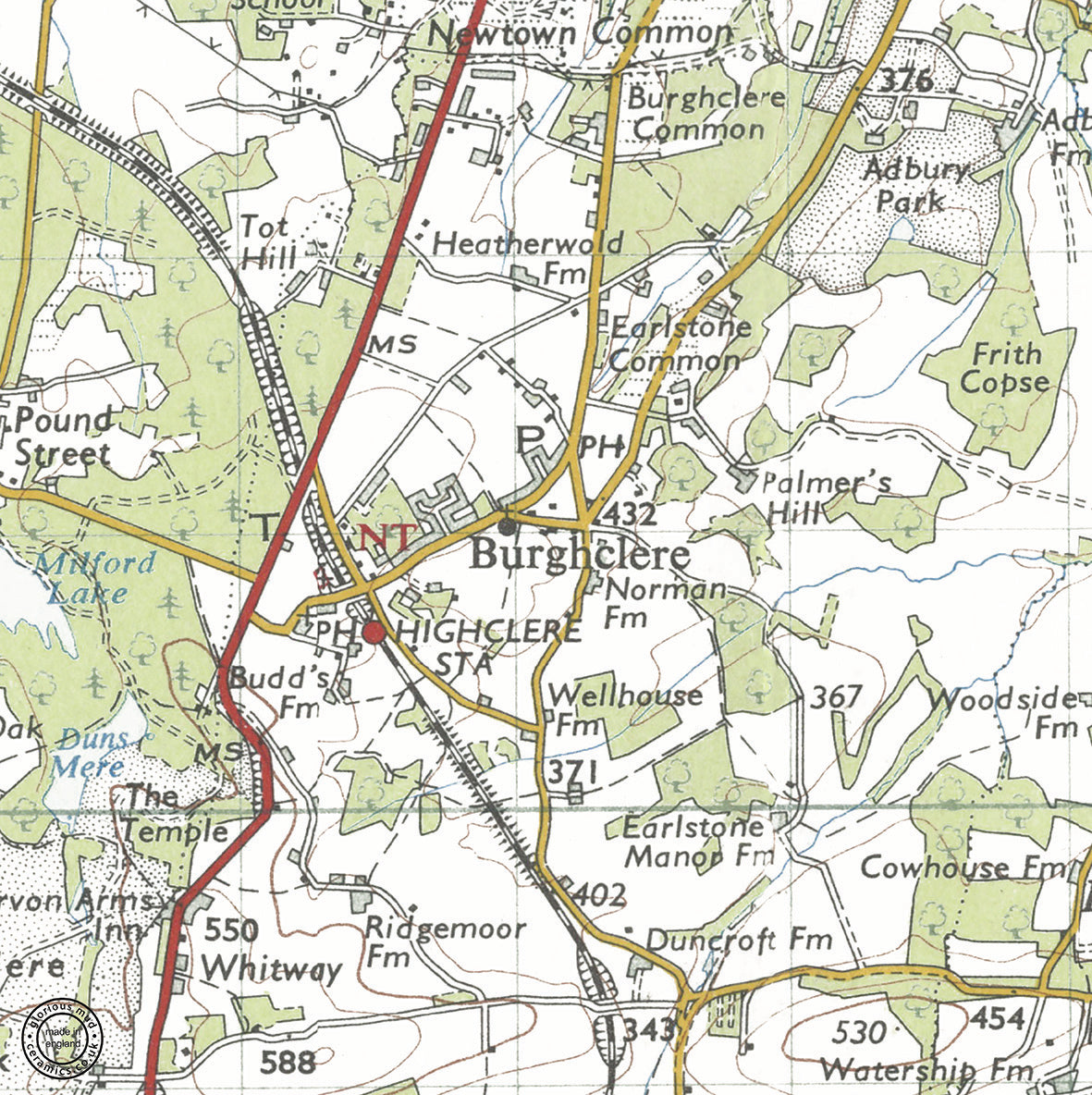 Vintage Map Ceramic Coaster