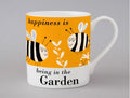 Bone China Mug - Happiness Is Being In The Garden - Bees