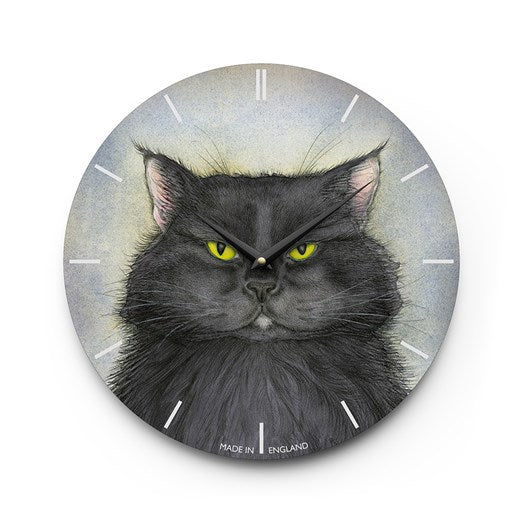 Henry The Black Cat Wall Clock