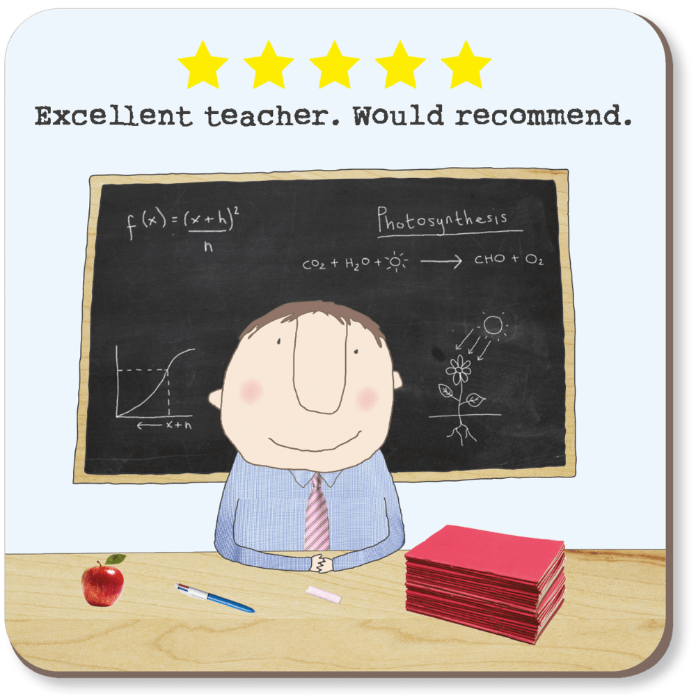 Five Star Boy Teacher Coaster