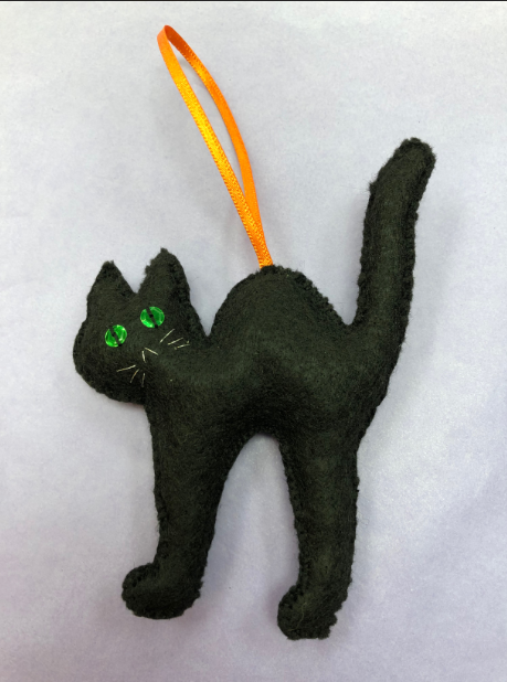 Hanging Animal Ornaments - Halloween Cat