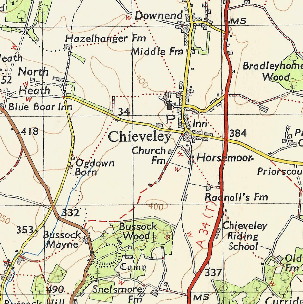 Vintage Map Cushion Cover