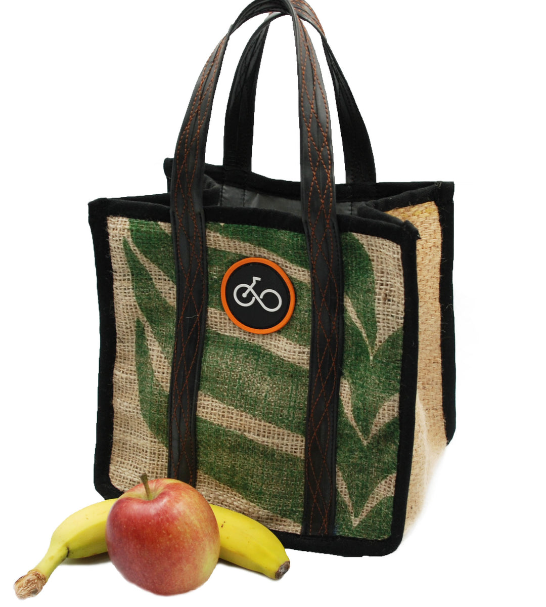Recycled Inner Tube & Coffee Sack Lunch Bag
