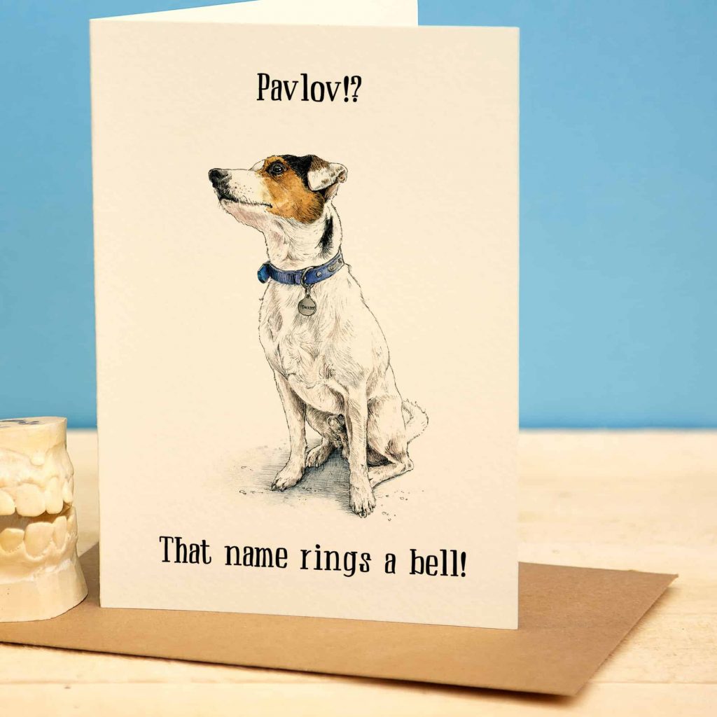 Pavlov? Punny Greetings Card