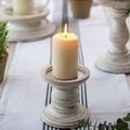 Wooden Pillar Candle Holder