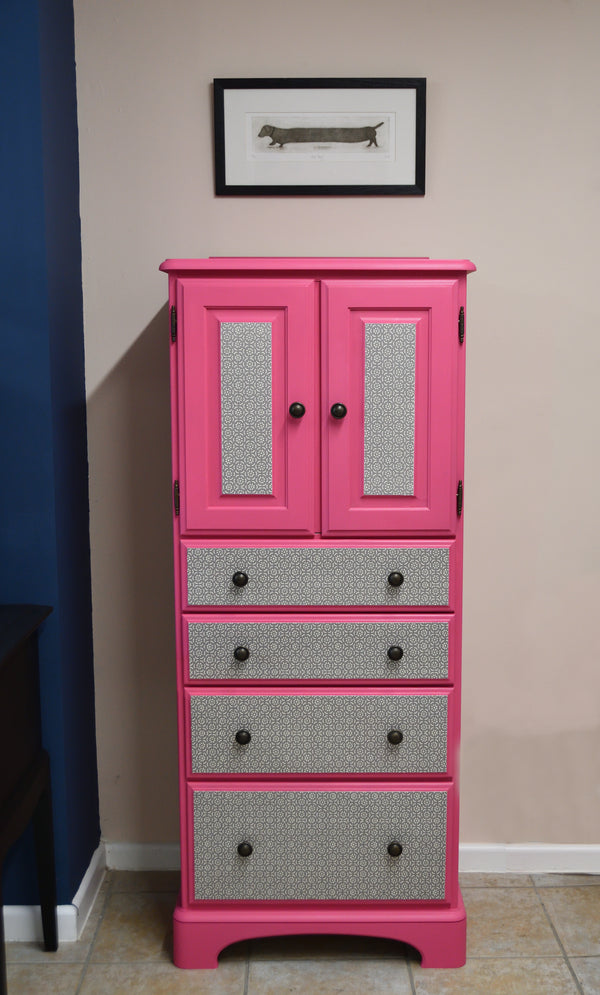 Tall Cupboard & Drawers Unit