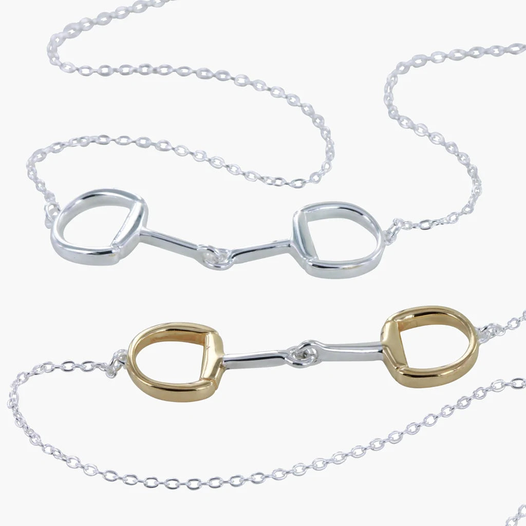 Solo Snaffle Sterling Silver Necklace.