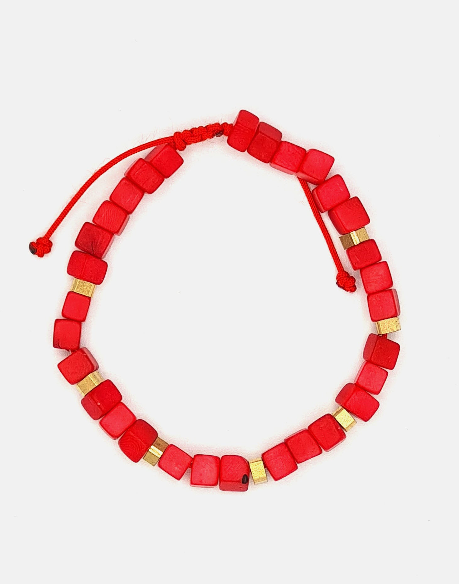 Friendship Tagua Bracelet - Red