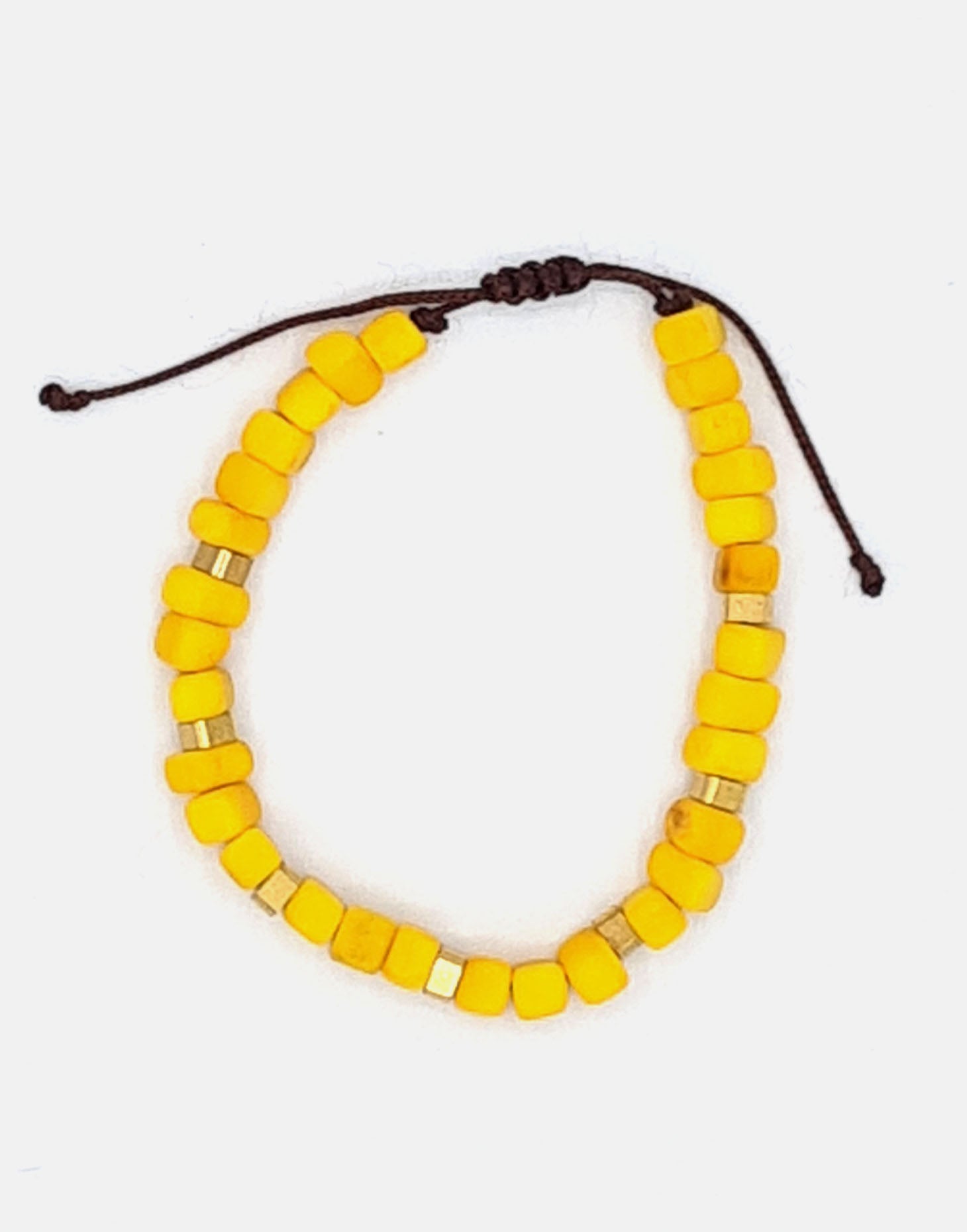 Friendship Tagua Bracelet - Yellow