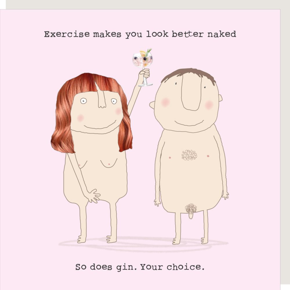 Look Better Naked Greetings Card
