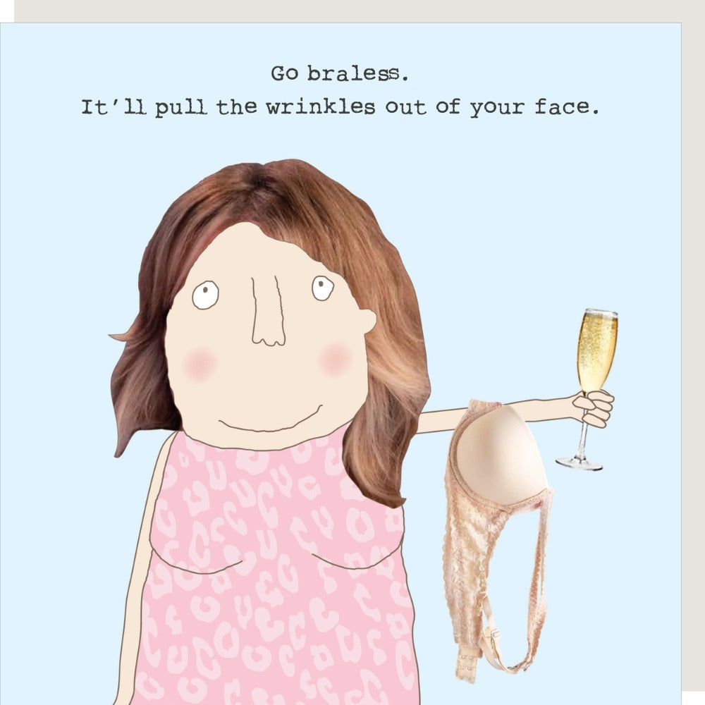 Braless Birthday Card