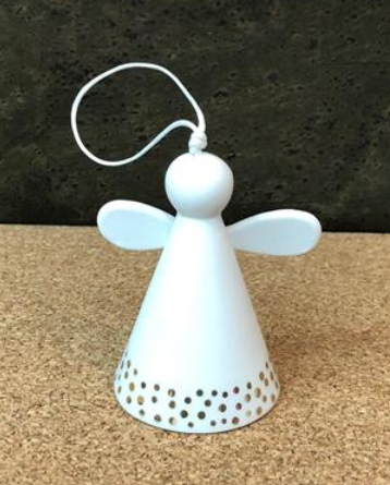 Bell Hanging Decoration - Angel with gold dots