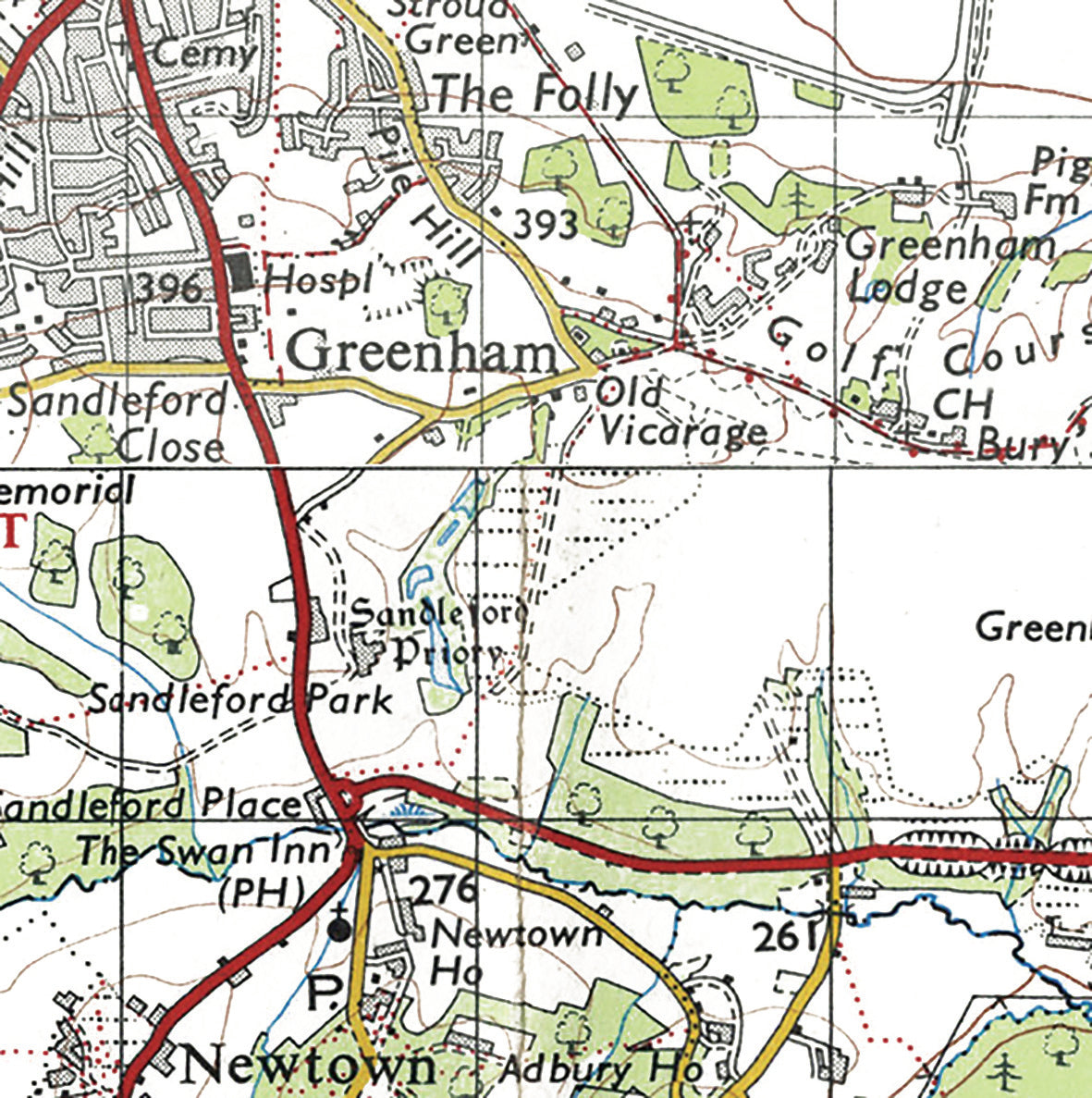 Vintage Map Ceramic Coaster