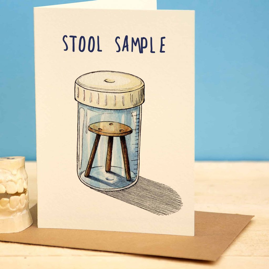Stool Sample Get Well Card