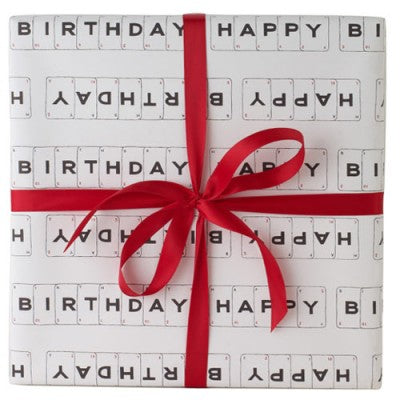 'Happy Birthday' Vintage Playing Cards Gift Wrap