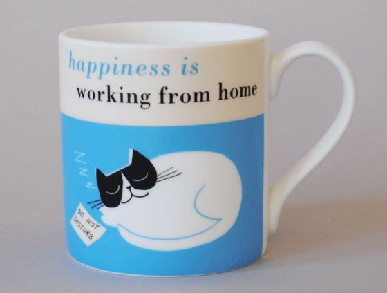 Happiness Is Working From Home - Blue