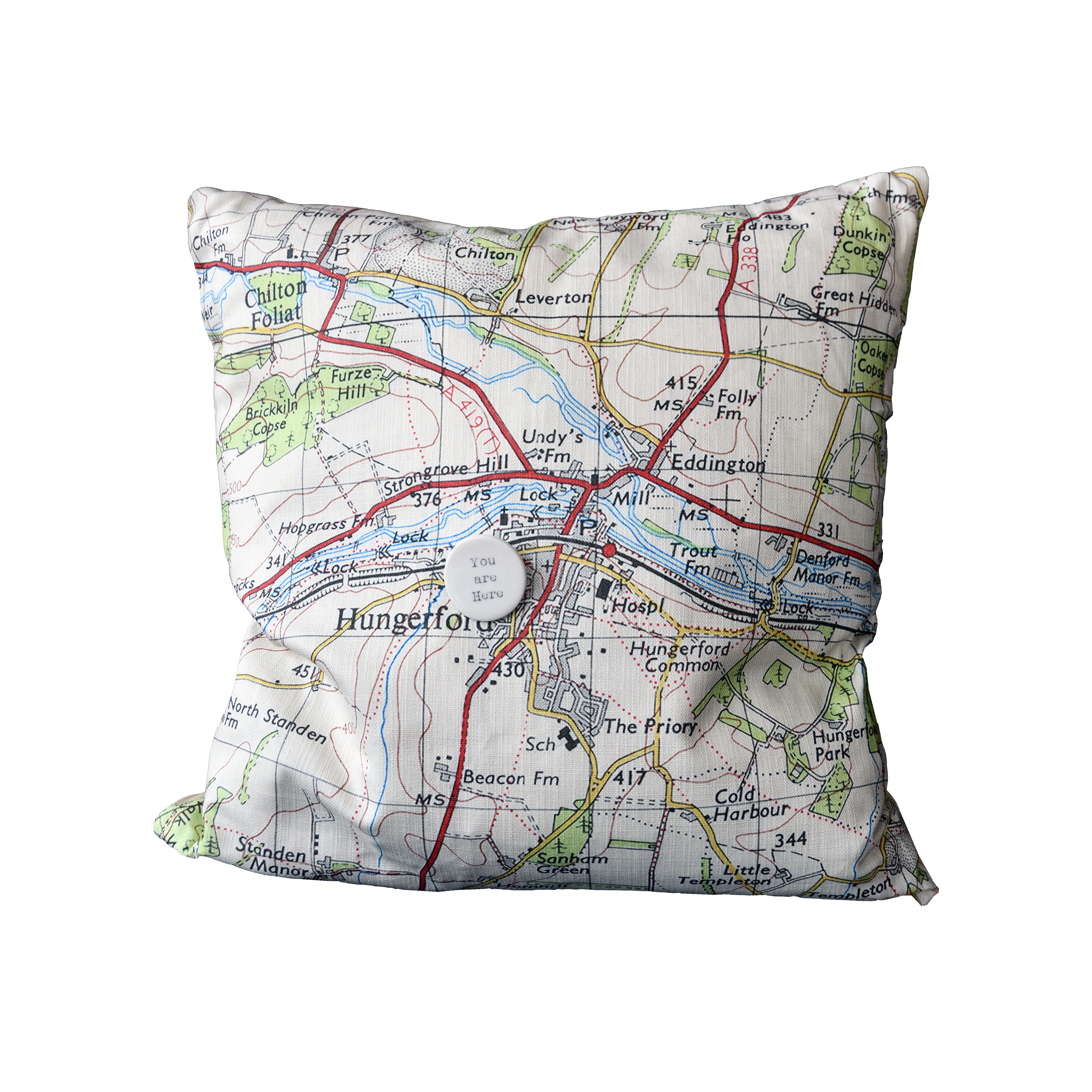Vintage Map Cushion Cover