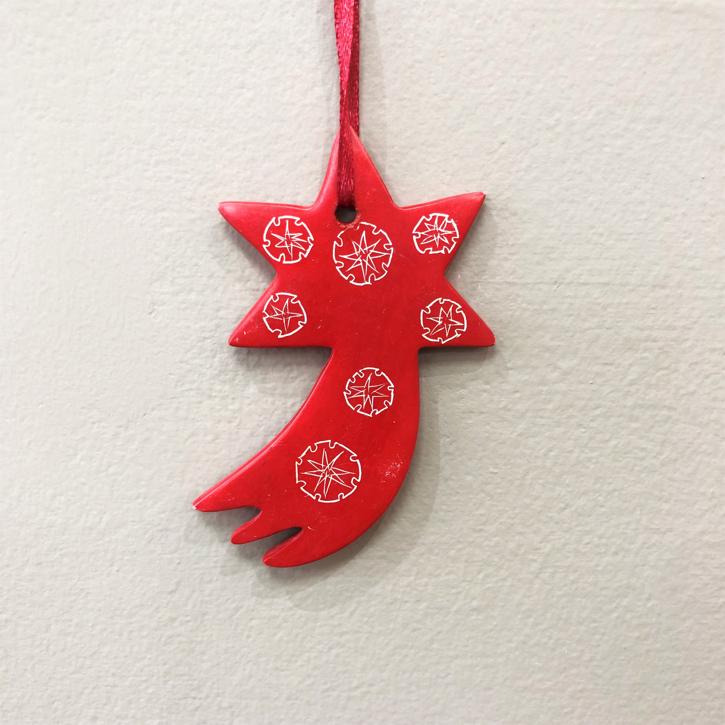 Red Stone Christmas Tree Decoration