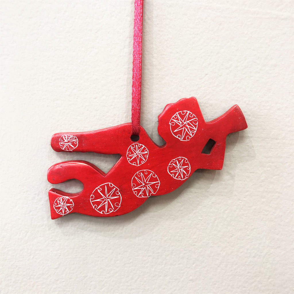 Red Stone Christmas Tree Decoration