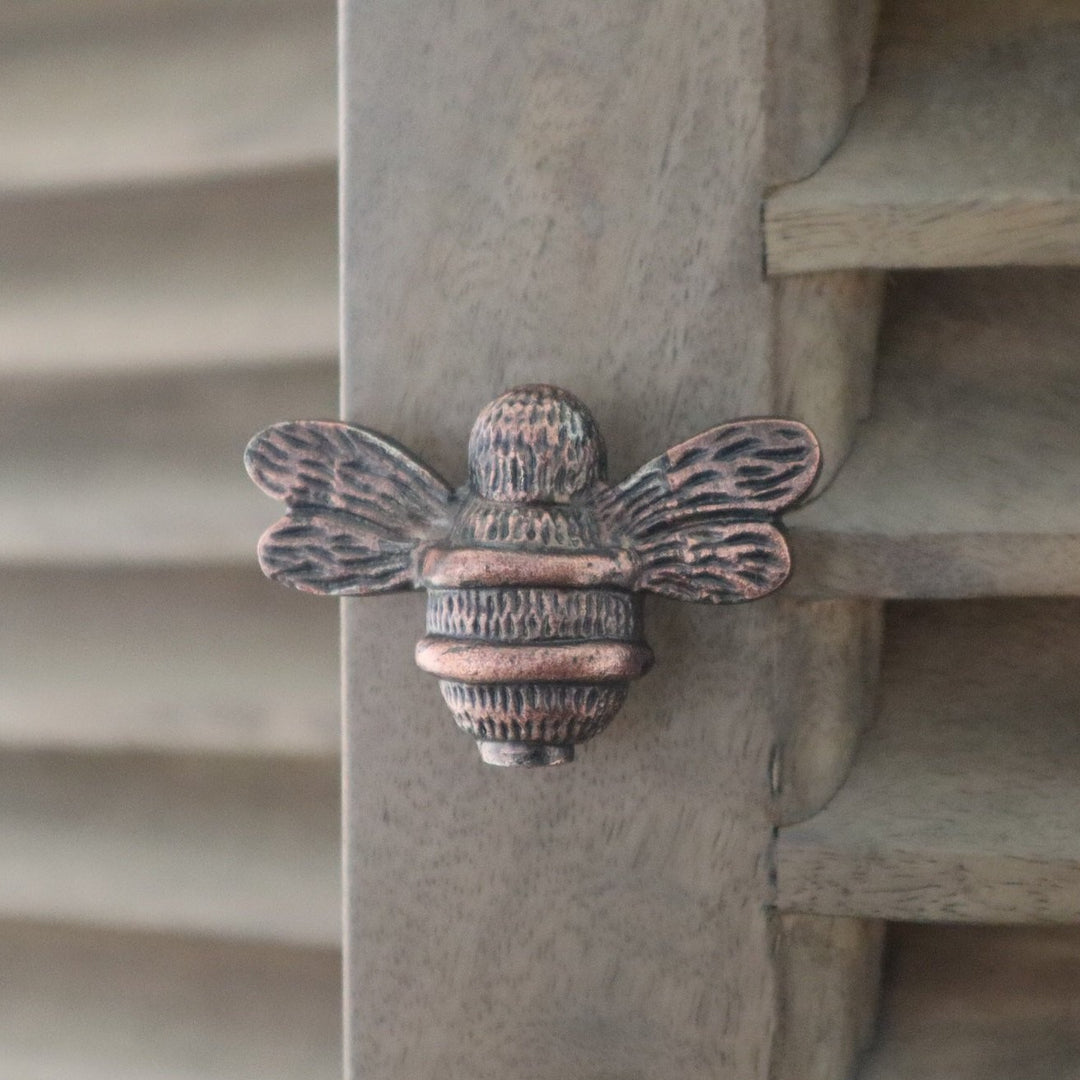 Bee Drawer Knob - Copper Antique Finish