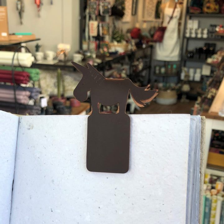 Recycled Leather Magnetic Bookmark (3 Designs)