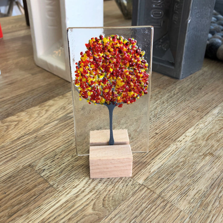 Mini Standing Tree Glass Ornaments