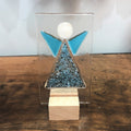 Hand Made Fused Glass Ornament - Angel