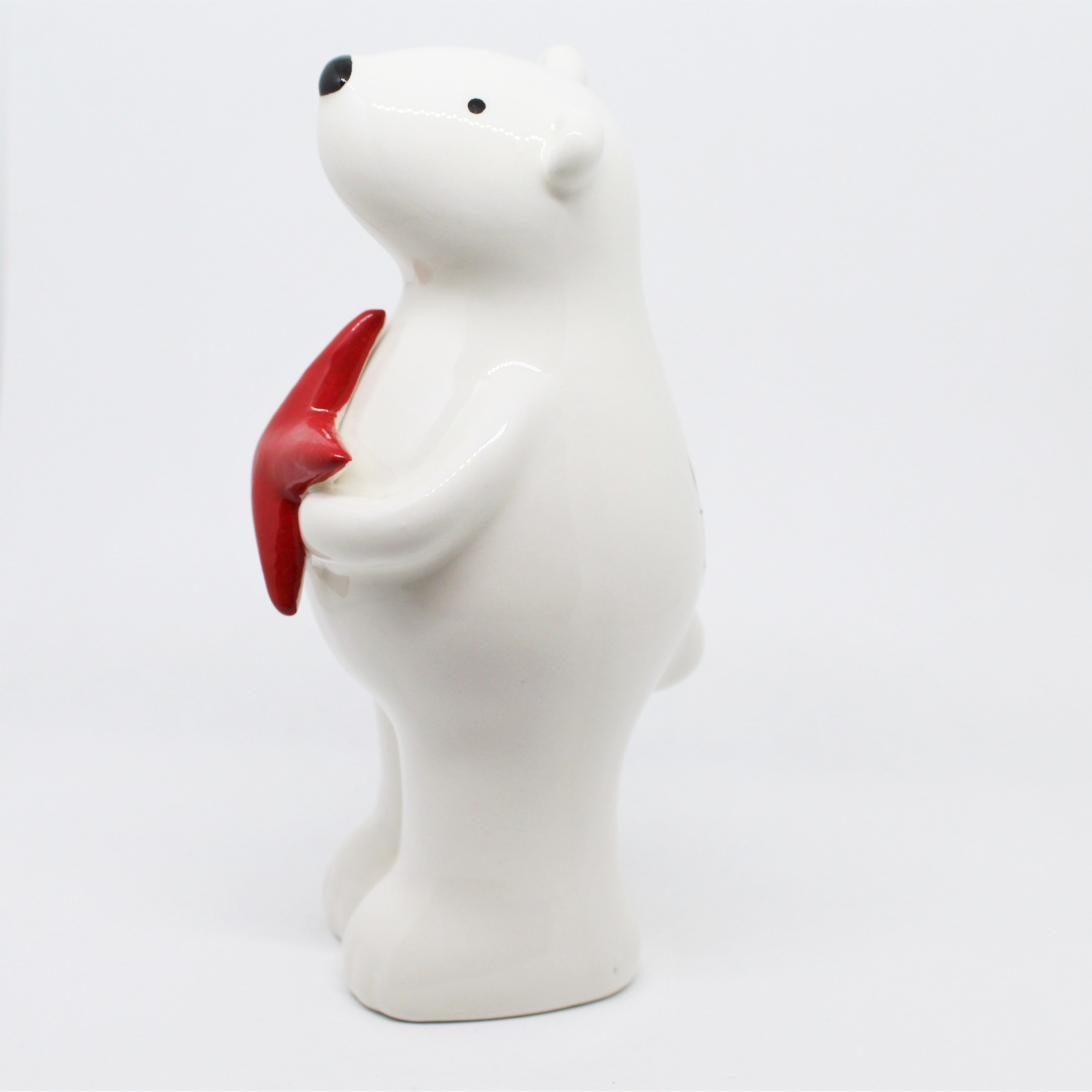 Polar Bear with Star Standing Decoration